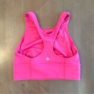 Lululemon Wunder Train Long Line Bra Sonic Pink Size 6